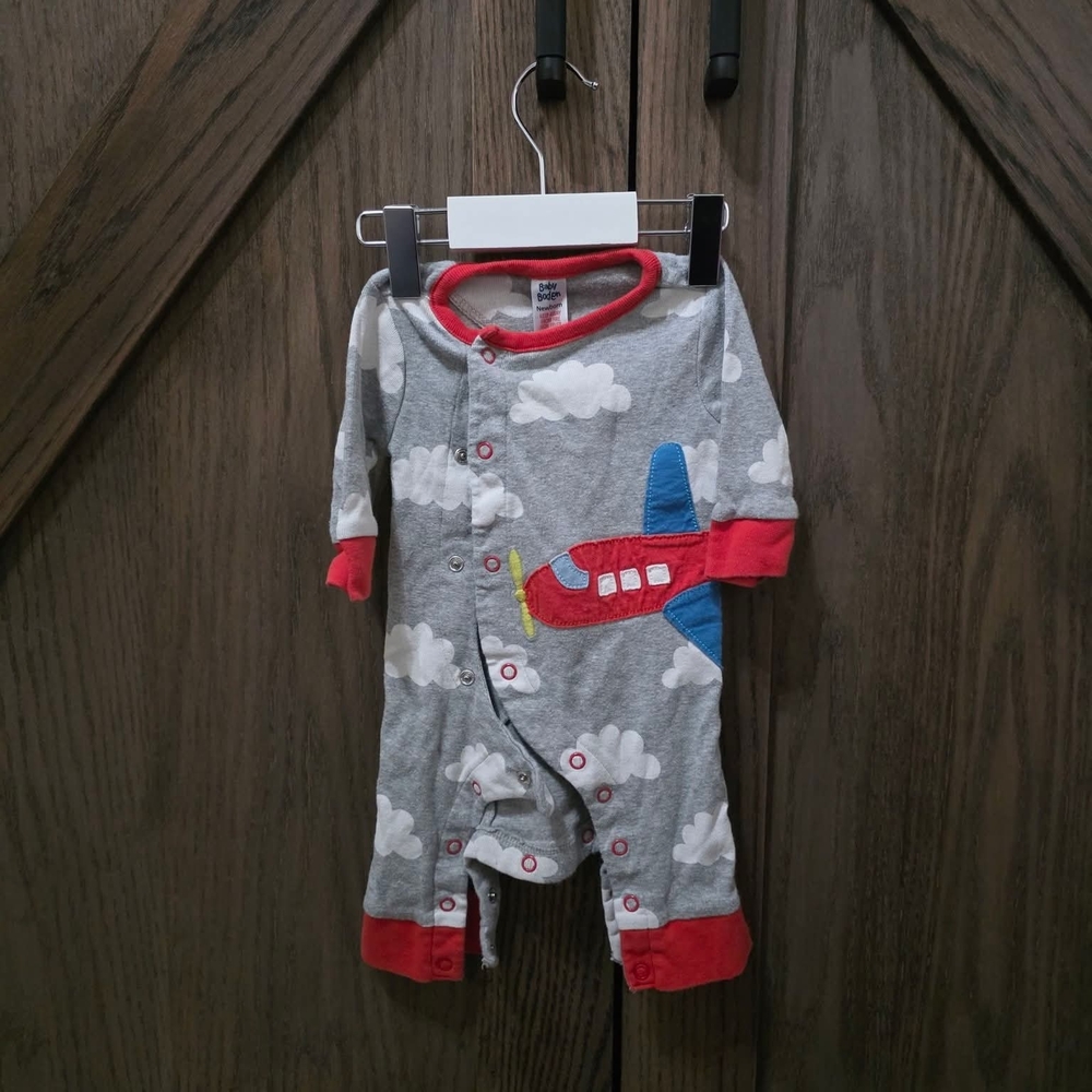 Baby Boden Plane Onesie
